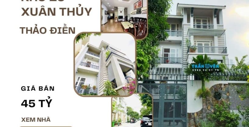 Bán biệt thự khu 25 Xuân Thủy, Thảo Điền