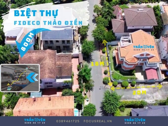 Bán biệt thự Fideco Thảo Điền căn góc gần sông 8 bán biệt thự fideco thảo điền a33