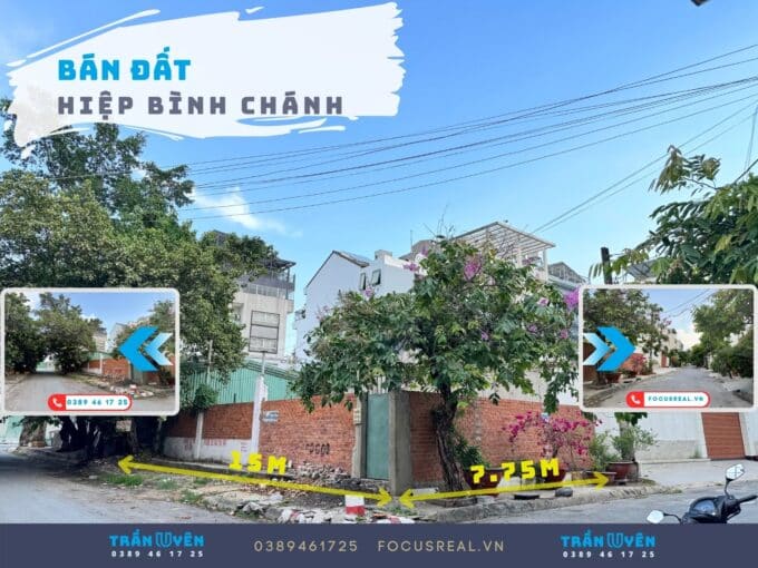 Lô góc khu đường số 23 Hiệp Bình Chánh 2 bán đất lô góc đường số 23 hiệp bình chánh