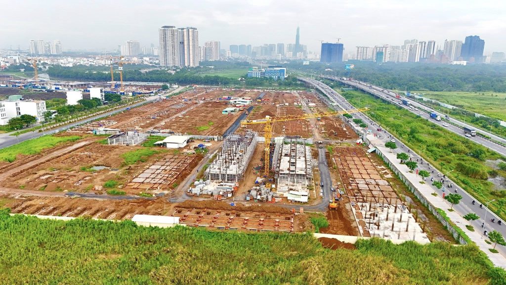 Tiến độ Senturia An Phú 5 Tiến độ Senturia An Phú tháng 8/2025 view landmart 81