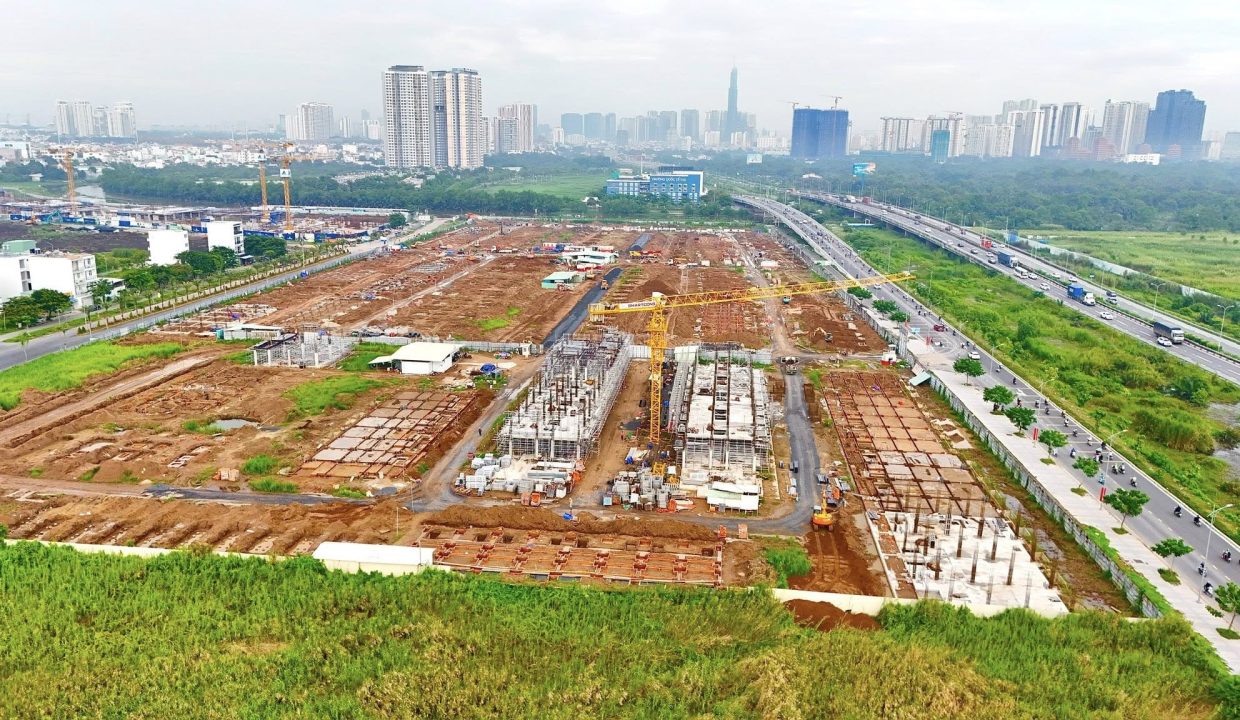 Tiến độ Senturia An Phú tháng 8/2025 view landmart 81