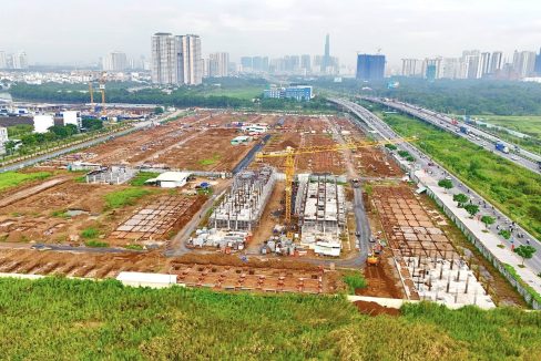 Tiến độ Senturia An Phú tháng 8/2025 view landmart 81